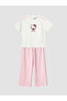 Lcw Kids Ecru Printed Girls' Set - 3