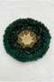 Emerald Green Bridal Henna Night Tray and Basket, Floral and Complete with Sequins and Pearls, Wedding Ceremony - 5