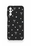 Samsung M13 Compatible Mini Bow Black Patterned Silicone Case - 2
