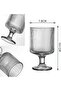 Sely Set of 6 Coffee and Water Glasses Magnolia Cups Presentation Set 220 Cc - 4