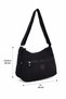 Women's Imported Parachute Fabric Water-Resistant Lightweight Casual Shoulder Bag and Crossbody Bag with Adjustable Strap - 4