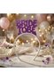 Taç Eva Bride to Be Purple Glitter Stone Bachelorette Party Bridal Crown Hair Accessory - 4