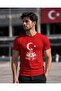 Turkey Moon Star World Cup Themed Red Slim Fit Men's T-Shirt Fan Collection - 3