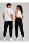 Men's & Women's Black Double Cargo Pocket Tracksuit with Elastic Waist Casual Tracksuit - 2