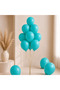 Turquoise Color Latex Pastel Balloons (30 cm) - 100 Pieces - 2