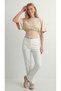 . Women's 100% Cotton Stretchy Bat Sleeve Fitted Waistline Crew Neck Summer Combed Cotton Sports T-Shirt - 3