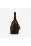 Women's Brown Soft Textured Buckle Shoulder Bag Daily Use Bag - 4