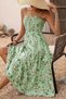 New Season Women's Rope Strap Patterned Gipe Detail Midi Single Jersey Summer Dress - 2