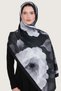 Bursa Silk Shawl - Sapphire Garden Series -