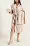 Partial Velvet 3 Piece Bathrobe Set |   Bathrobe + Head Towel + Washcloth |   Soft Textured |   High Water Absorption - 2