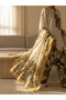 Cream Leaf Print 3-Piece Lawn Suit with Dupatta - AFK8812