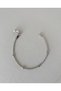 Minimal Round Row Waterway Zircon Stone Silver Color Steel Bracelet - 3