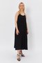 Strappy Long Bell Dress - Black - 3