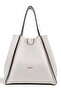 White, Soft Textured, Casual, Puppy-Style, Large Volume, Shopper, Women's Shoulder Bag - 5