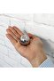 15 Pcs Hard Plastic Knob Round Ball Striped Bright Chrome Cabinet Furniture Kitchen Cupboard Drawer Kulb - 4