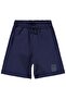 Basic Have Fun Printed Shorts for Ages 6-9 - Navy Blue