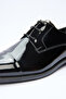 Black Lace-Up Patent Leather 100% Leather Ceremony Shoes 1033265169 - 5