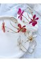 Adjustable Shiny Enamel Floral Design Trendy Women's Bracelet And/Or Bangle - 8