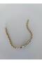 Special Series Mini Square Baguette Stone Studded Thin Xp Gold Color Bracelet - 3