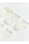 Two Mt Shop Quality Lcw Baby Ecru Patterned Baby Girl Booties Socks 5-Pack - 2