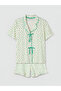 Vizyon New Season Patterned Women's Shorts Pajama Set - 5
