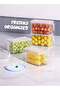 5 Pcs/Set Durable Food Storage - Pantry Organizer with Lids - Kitchen Containers - 7