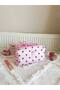 Polka Dot Pink Liquid-Proof Makeup Bag Beach Pool Cosmetic Bag Washable Large Size - 6