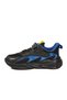 Black-Yellow-Cobalt Blue Textile Comfortable Sole Boys' Sports Shoes 2470 F - 4