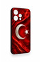 Oppo Reno 15 5g Compatible Turkish Flag Patterned Silicone Case - 3