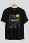 For the Love of Cats 65 Front Cat Printed Black Oversize T-Shirt 100% Cotton Unisex Cat Lover Premium Design