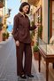 Women's Plus Size Linen Blend Shirt Pants Set Elastic Waist Long Sleeve Comfortable Casual Stylish - 2