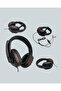 Stereo Red Headphones with Soft Pads and Microphone - 5