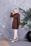 Women's Trench Coat with Belt and Button Detail, Waterproof Lining - 5