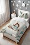 Peaceful Reading Time Patterned Single Baby Kids Bedding Set - 3