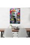 Alayra Framed Art Einstein"Love is Answer" Canvas Print Painting Colorful Figure Street Graffiti - 3