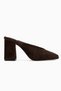 Sussie Genuine Leather Brown Suede Women's Heeled Shoes - 2