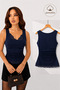 Women's Lace Detailed Cotton Ribbed Athlete Blouse 213 - 2