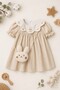 Girl's Dress - Baby Set Rabbit Embroidered Girl's Dress Cotton - Summer Baby Dress - 3