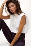 Girls White Padded T-Shirt Sh388 - 3