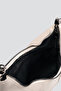 Women's Genuine Leather Soft Textured Baguette Crossbody Bag with Shoulder Strap - 6