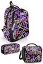 3-Piece School Bag Set: 3-Compartment Bag + Thermo Nutrition Bag + 2-Compartment Pencil Bag
