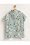 Floral Patterned Children's Poncho Towel Hooded Sea Beach Pool Poncho - 2