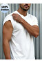 Men 100% Cotton White Round Neck T-Shirt - 3