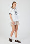 Printed and Processed Navy Blue Striped Regular Fit Shorts T-Shirt Set # 98218 - 7