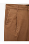 Comfortable Fit Pocketed Cotton-Linen Blend Pleated Summer Wide-Leg Trousers - 5