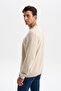 Ar-Ma Men's Crew Neck Sweatshirt Basic Without Print Without Pockets Knitted Fabric Regular Fit 65% Cotton 35% Poly - 4