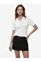 Striped Contrast Detailed Short Sleeve Buttoned Polo Collar Knitwear Sweater - 2