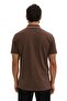 Ar-Ma Men's Polo Collar T-Shirt Unprinted Basic Regular Fit Double Collar Combed Cotton Pique Y31374356702 Khaki-H - 4