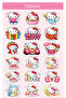 Hello Kitty Sticker Set 3 Sheets – for Notebook, Agenda, Laptop and Phone - 5