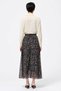 Women's Maxi Skirt Leopard Patterned Tulle Textured Elastic Waist Detail Long Comfortable Cut Casual Modern Stylish - 5